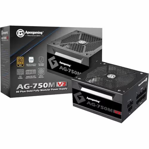 Apex AG-M Black 750W Fully Modular 80+ Gold Certified image