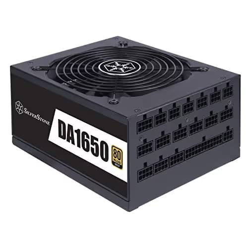 Silverstone DA1650 Gold Black / White 1650W Fully Modular 80+ Gold image
