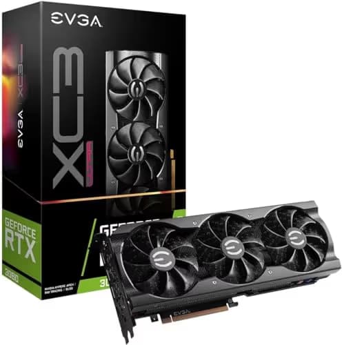 EVGA XC3 ULTRA GAMING GeForce RTX 3080 10GB LHR 10GB GDDR6X Black image