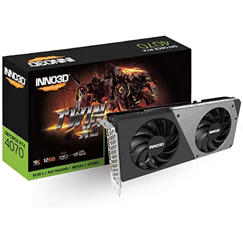 Inno3D Twin X2 GeForce RTX 4070 12GB GDDR6X Black / Silver main image