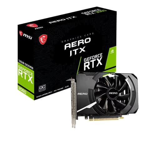 MSI GeForce RTX 3060 12GB AERO ITX OC 12GB Black main image
