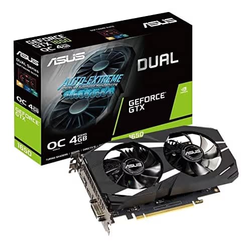 Asus DUAL OC GeForce GTX 1650 G5 4GB GDDR5 Silver / Black image