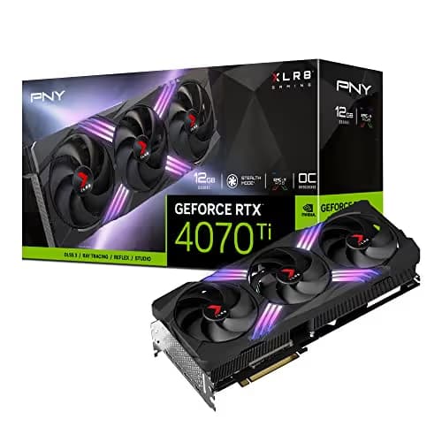PNY GeForce RTX 4070 Ti 12GB XLR8 Gaming VERTO EPIC-X RGB Overclocked Triple Fan GDDR6X image