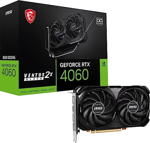 MSI VENTUS 2X BLACK OC GeForce RTX 4060 8GB GDDR6 image