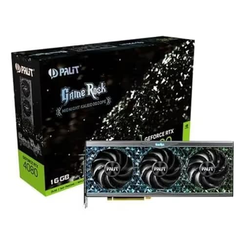 Palit GameRock OmniBlack GeForce RTX 4080 16GB GDDR6X Black image