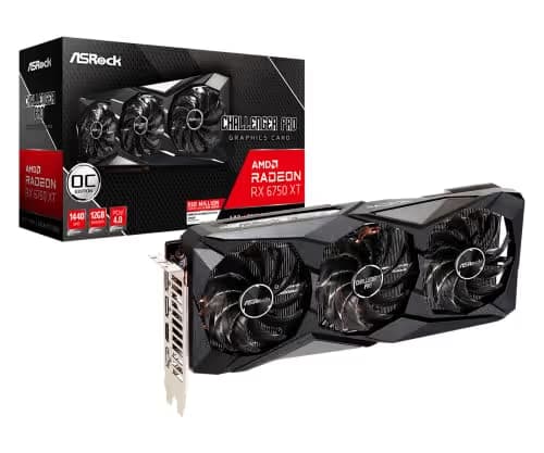 ASRock Radeon RX 6750 XT Challenger Pro OC 12GB GDDR6 Black image