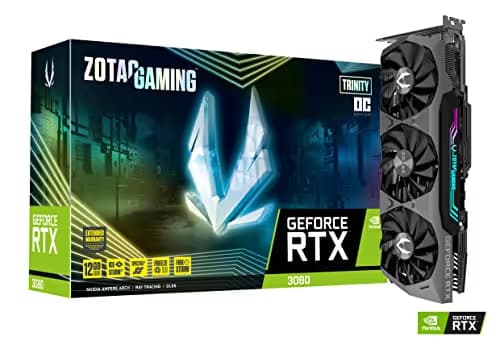 Zotac GeForce RTX 3080 12GB LHR GAMING Trinity OC 12GB GDDR6X Black image