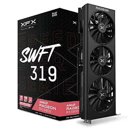 XFX Speedster SWFT 319 Radeon RX 6800 16GB GDDR6 Black image