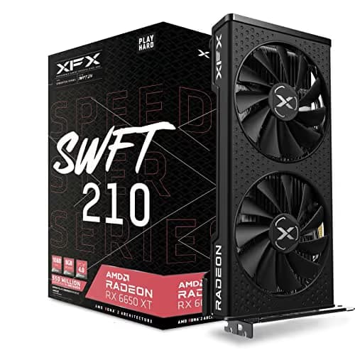 XFX Speedster SWFT 210 AMD Radeon™ RX 6650 XT Core Gaming Graphics Card with 8GB GDDR6, AMD RDNA™ 2 main image