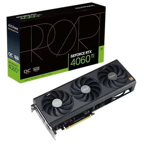 Asus ProArt OC GeForce RTX 4060 Ti 16GB GDDR6 Black / Gold image
