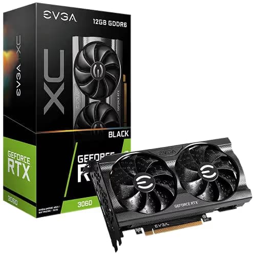 EVGA XC BLACK GAMING GeForce RTX 3060 12GB 12GB GDDR6 Black main image