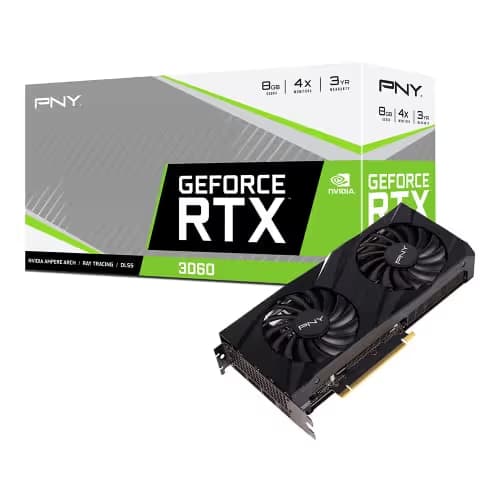 PNY VERTO GeForce RTX 3060 8GB GDDR6 Black image