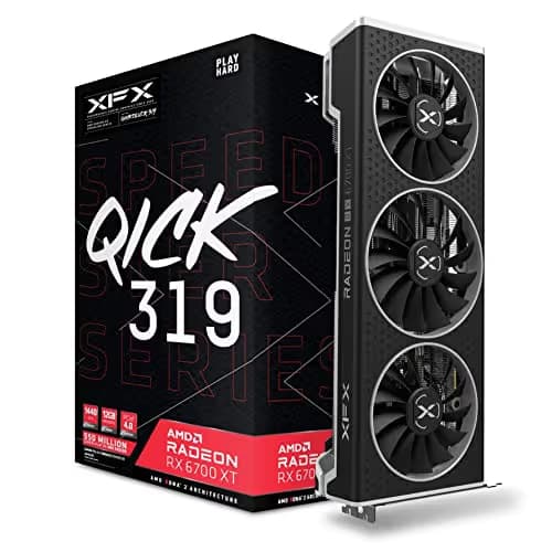 XFX Speedster QICK 319 Radeon RX 6700 XT 12GB GDDR6 Black image
