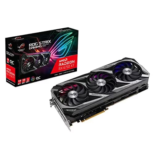 Asus Radeon RX 6750 XT ROG STRIX GAMING OC 12GB GDDR6 Black / Gray main image