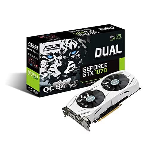 ASUS Dual GeForce GTX 1070 8GB GDDR5 PCI Express 3.0 SLI Support Video Card DUAL-GTX1070-O8G image