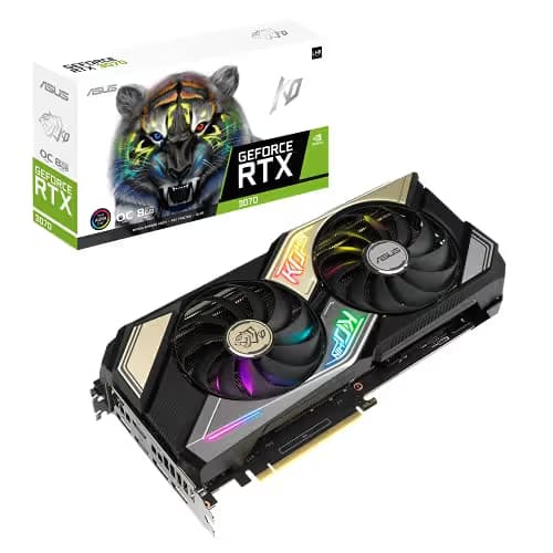 Asus GeForce RTX 3070 LHR KO GAMING OC V2 8GB GDDR6 Black / Silver main image