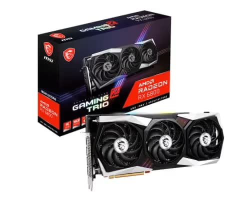 MSI GAMING Z TRIO Radeon RX 6800 16GB GDDR6 Silver / Black image