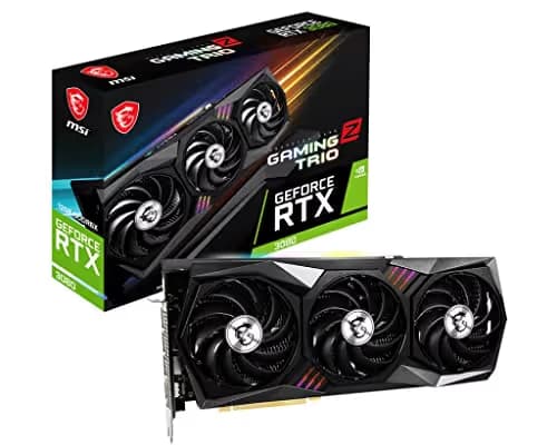 MSI GAMING Z TRIO GeForce RTX 3080 LHR 12GB GDDR6X Black / Gray main image