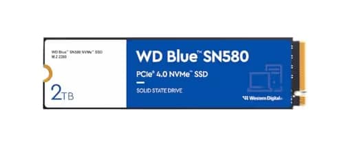 Western Digital Blue SN580 2TB SSD M.2 PCIe 4.0 NVMe image