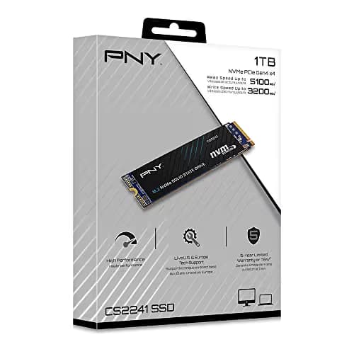 PNY CS2241 1TB M.2-2280 SSD PCIe 4.0 x4 NVMe image