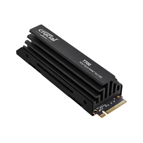 Crucial T700 W/Heatsink 2TB M.2-2280 SSD PCIe 5.0 X4 NVMe image