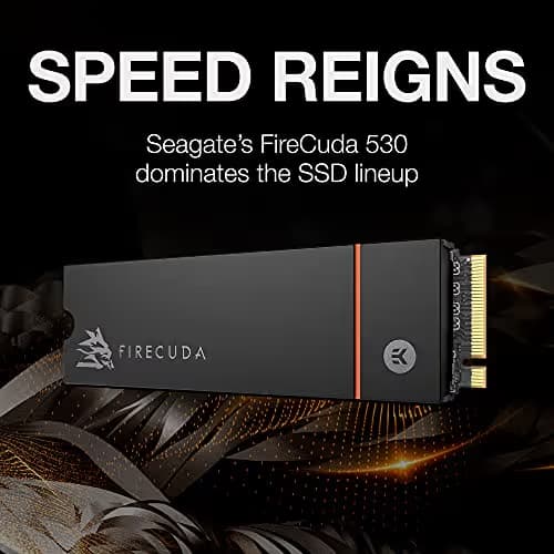 Seagate FireCuda 530 w/Heatsink 2TB SSD M.2-2280 PCIe 4.0 NVMe image