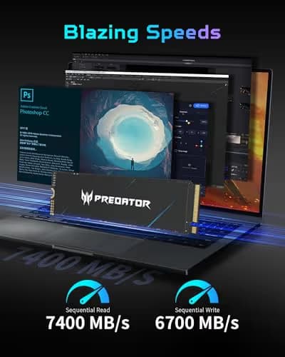 Acer Predator GM7000 1TB M.2-2280 SSD PCIe 4.0 X4 NVMe image