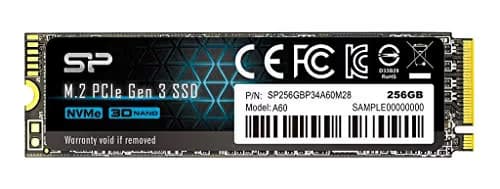 Silicon Power P34A60 256GB SSD M.2-2280 PCIe 3.0 X4 NVMe image
