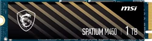 MSI SPATIUM M450 1TB SSD M.2-2280 PCIe 4.0 x4 NVMe main image