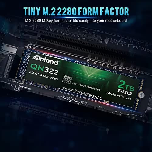 Inland QN322 2TB SSD M.2 PCIe 3.0 NVMe image