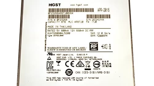 Hitachi Ultrastar He8 8TB HDD 7200RPM 3.5" SATA image