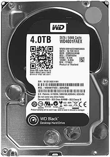 Western Digital Black 4TB HDD 3.5" 7200RPM SATA main image