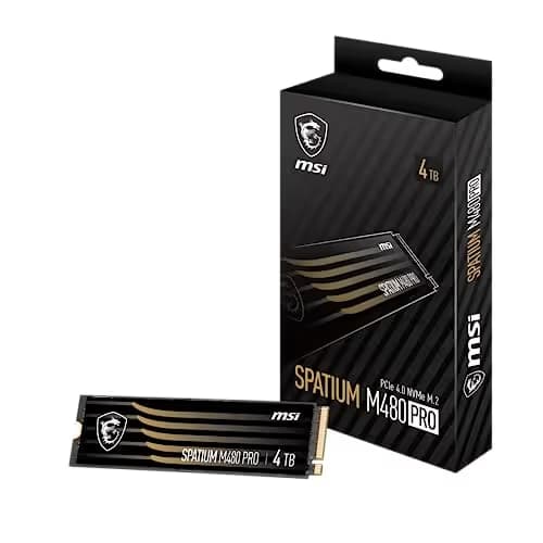 MSI SPATIUM M480 PRO 4TB M.2-2280 SSD PCIe 4.0 x4 NVMe main image