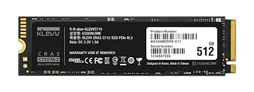 Klevv CRAS C710 512GB SSD M.2-2280 PCIe 3.0 NVMe image