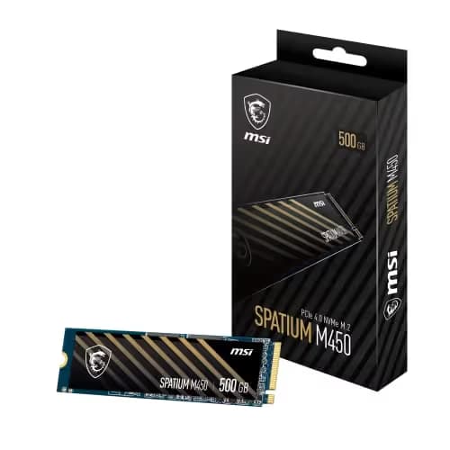 MSI SPATIUM M450 500GB M.2 SSD PCIe 4.0 NVMe main image