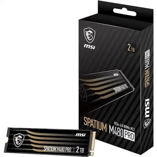 MSI SPATIUM M480 PRO 2TB M.2-2280 SSD PCIe 4.0 x4 NVMe image
