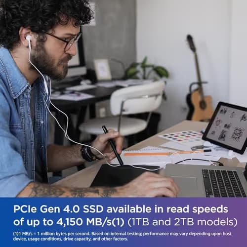 Western Digital Blue SN580 500GB SSD M.2-2280 PCIe 4.0 x4 NVMe image