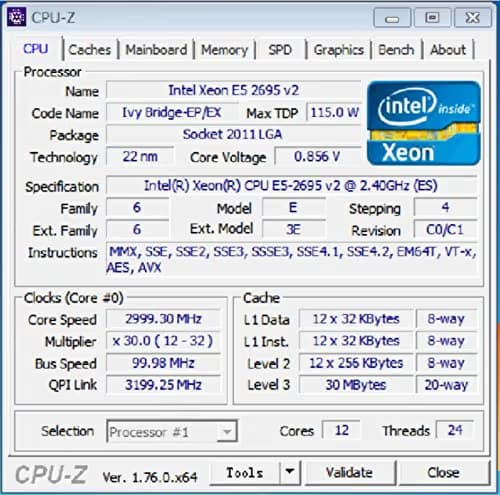 Intel Xeon E5 2695 V2 image
