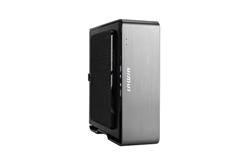 In Win Chopin MAX Mini-ITX Desktop Gray with Mesh Side Panel, USB 3.2 Gen 2x2 Type-C, USB 3.2 Gen 1 Type-A, and 200 W Power Supply image