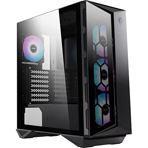 MSI MPG GUNGNIR 110R ATX Mid Tower Black with Tempered Glass Side Panel and USB 3.2 Gen 2 Type-C, USB 3.2 Gen 1 Type-A image