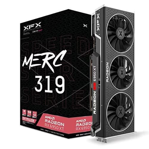 XFX Speedster MERC 319 AMD Radeon RX 6950 XT Black Gaming 16GB GDDR6 image