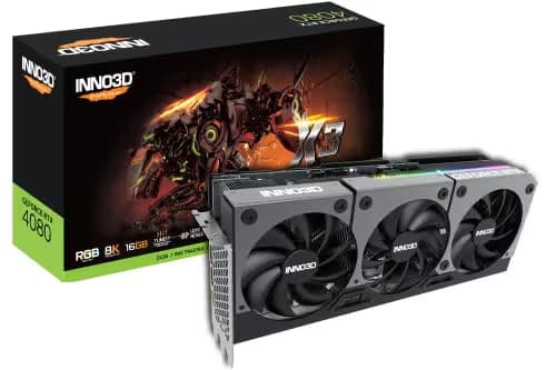 Inno3D GeForce RTX 4080 SUPER X3 OC 16GB GDDR6X Black image