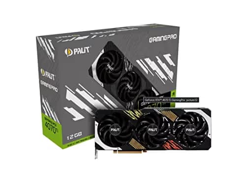 Palit GamingPro GeForce RTX 4070 12GB GDDR6X Black / Silver image