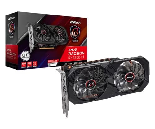 ASRock Phantom Gaming D OC Radeon RX 6500 XT 4GB GDDR6 main image