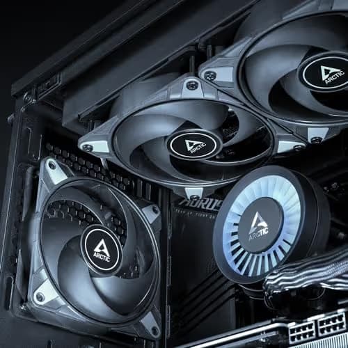 ARCTIC P12 Max 120mm Black PWM Pack of 5 image