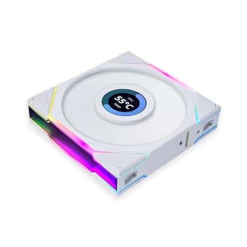 Lian Li UNI FAN TL LCD ARGB 120mm White  PWM Pack of 3 image