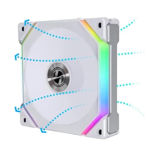 Lian Li UNI FAN SL V2 120mm White Addressable RGB PWM Reverse 65.4 CFM main image