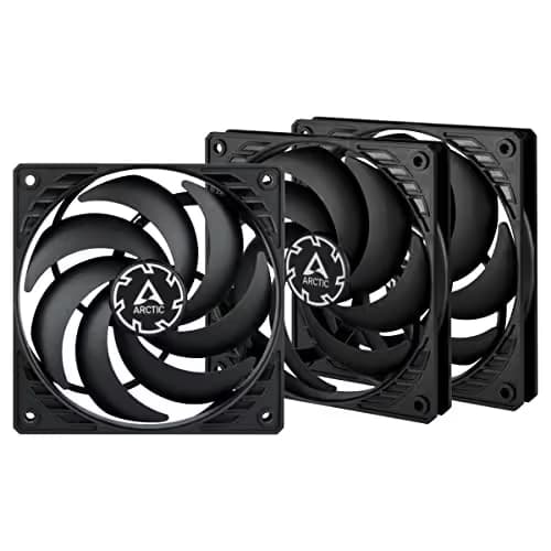 ARCTIC P12 Slim PWM PST 120mm Black Pack of 3 main image