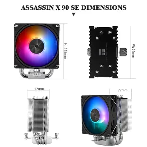 Thermalright Assassin X 90 SE ARGB Air 118mm Black / Silver image