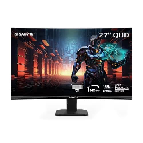 Gigabyte GS27QC 27" 1440p 170Hz VA Curved Monitor main image